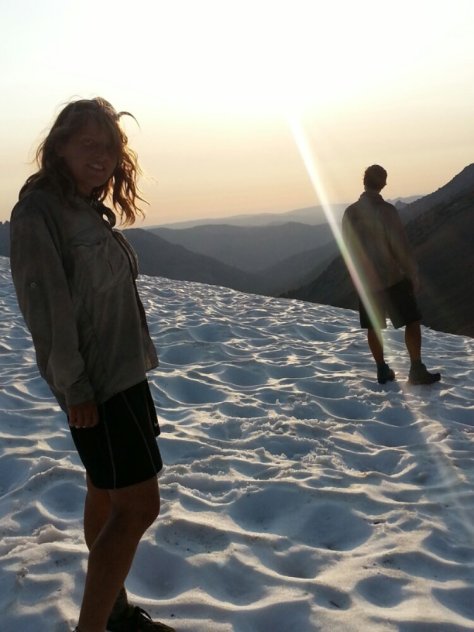 Instigate and Spark on Sonora Pass. 2013.