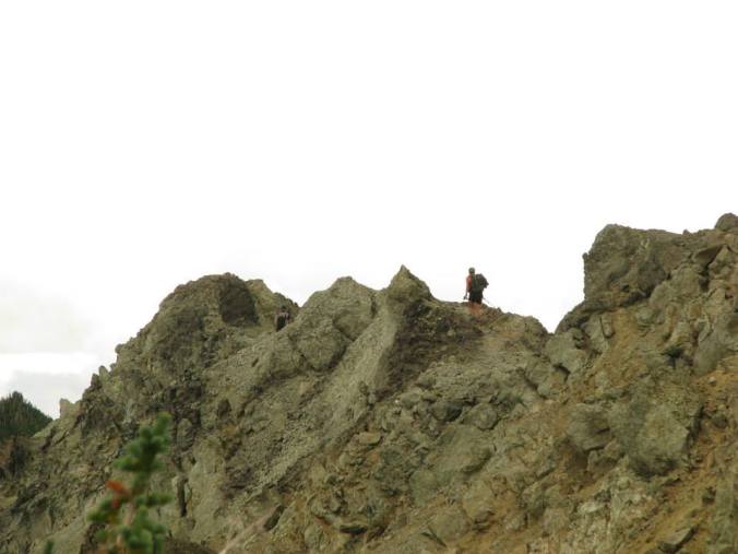 RUNNING along the knife edge!