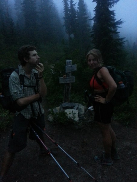 A path diverges in the dark wood. Washington, 2013.