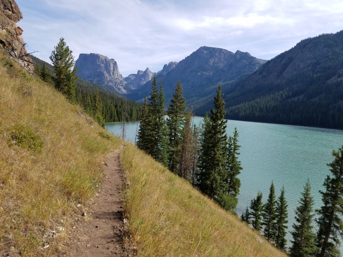 cube rock on the Green River Lakes trail